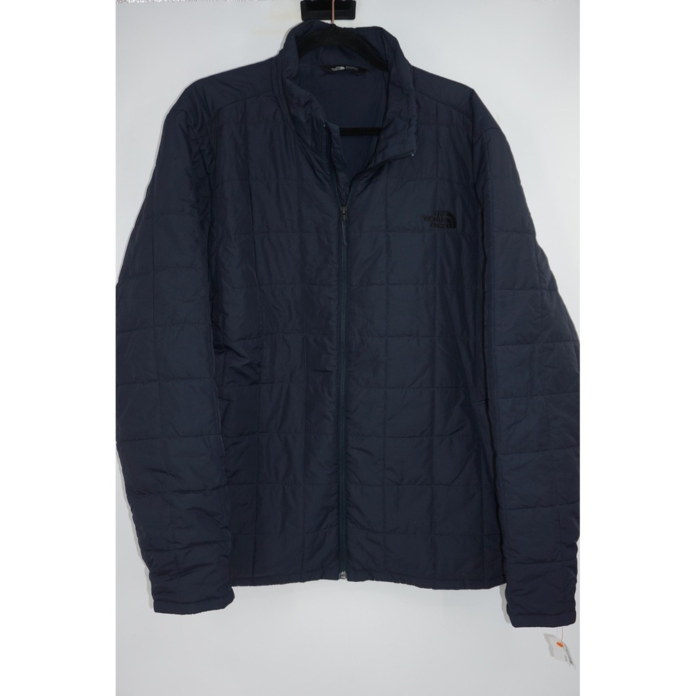 The North Face Jacket Mens XL Blue Quilted Insulated Puffer Lightweight Full Zip